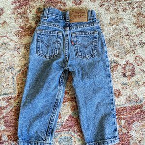 Vintage Levi's 550 High Waisted Jeans for Toddlers- 3T